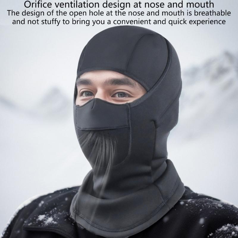 Wiatroodporna Maska na Twarz Oddychająca Osłona Twarzy Zimowy Ocieplacz na Szyję Wiatroodporny