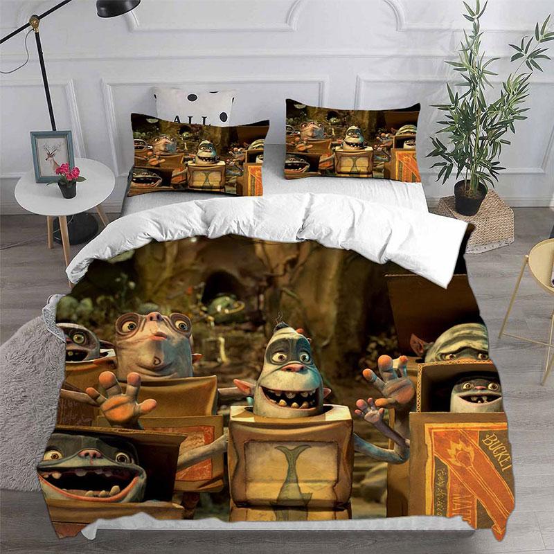 The Boxtrolls Bedding Sets Comforter Quilt Bed Cover Duvet Cover Pillow Case 2-3 Pieces Sets Bedroom Decoration Home Supplies