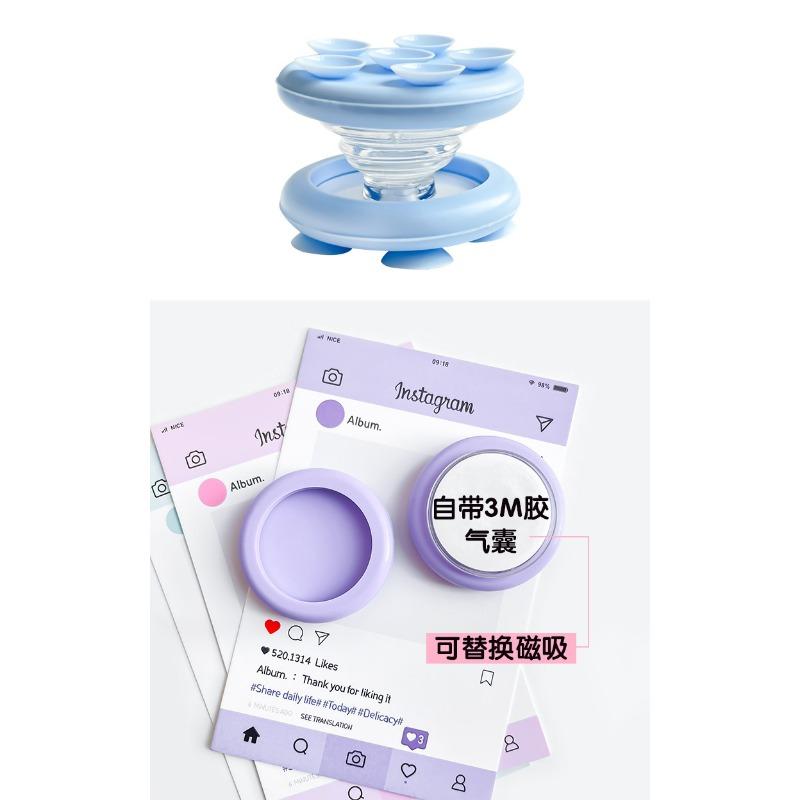 Double Sided Suction Cup Airbag Phone Bracket Lazy Multi Functional Desktop Car Bathroom Gym Stand