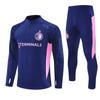 Halbzip Bestickter Fußball Trainingsanzug Set Arsenal Barcelona Real Madrid Camouflage Fußballanzug