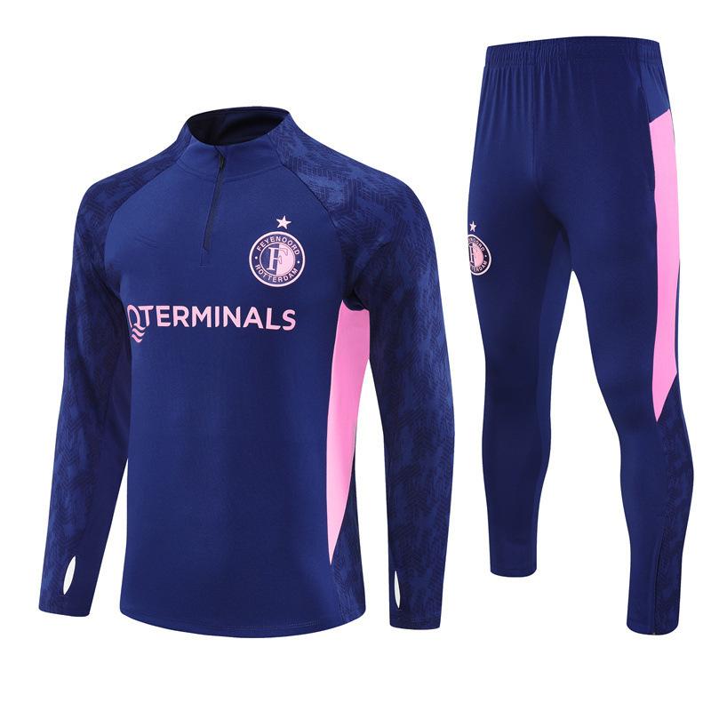 Halbzip Bestickter Fußball Trainingsanzug Set Arsenal Barcelona Real Madrid Camouflage Fußballanzug