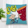 Hot Sale Custom Decorative Pillowcase Ren and Stimpy Cartoon Square Zippered Pillow Cover Best Nice Gift 40x40cm