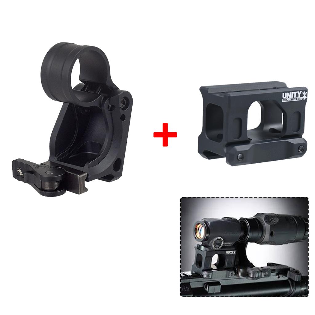 Tactical UNITY Riser Mount FAST FTC Magnifier Mount Optic Base For G33 G43 G45 2.26'' 2.91'' Optical Height Sight Scope Mounts