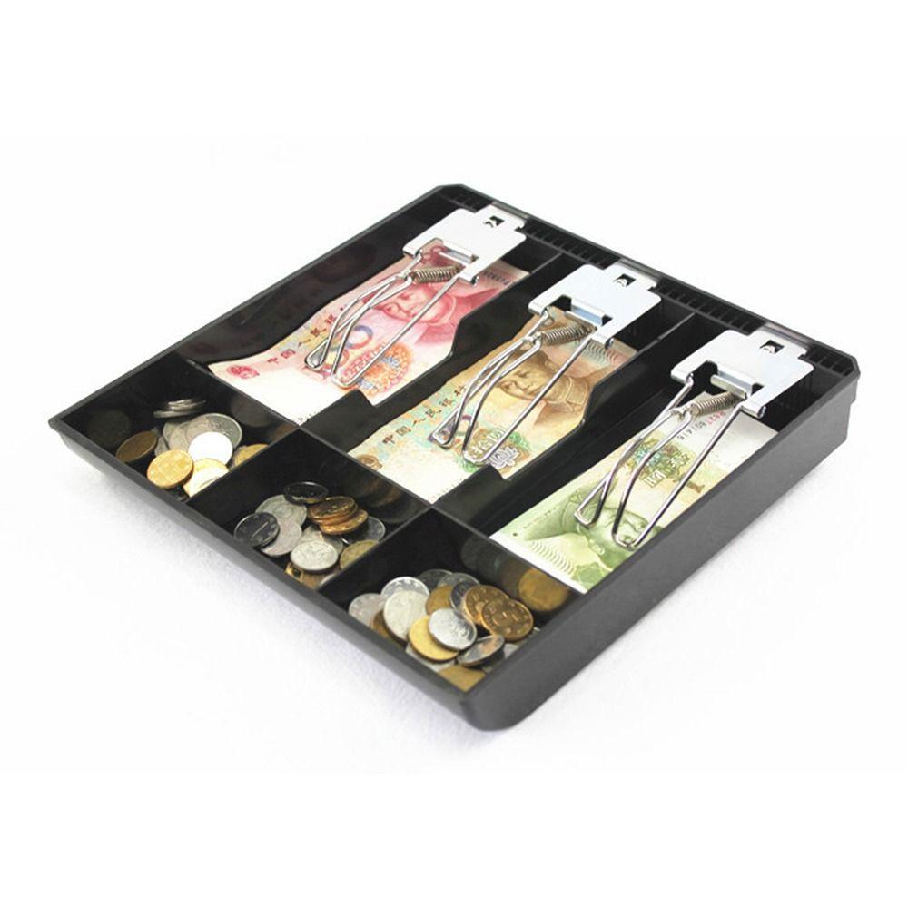 Multifunksjonell Skuff Kontantbrett Metallklemme Skuffinnsatsbrett Skuff Kasseapparat For Butikk