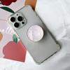 Marble Pattern Crystal Glass Phone Holder Foldable mobile phone Socket Crystal Glass phone grips 5