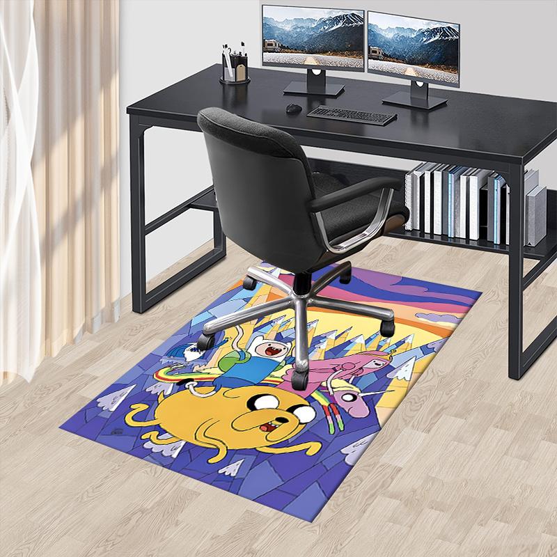 

Adventure Time Office Chair Mat Cartoon Decor, Sofa Rug, Office Carpet Gift for Home Decor, Living Room, Bedroom, Various Rooms 60cm by 90cm