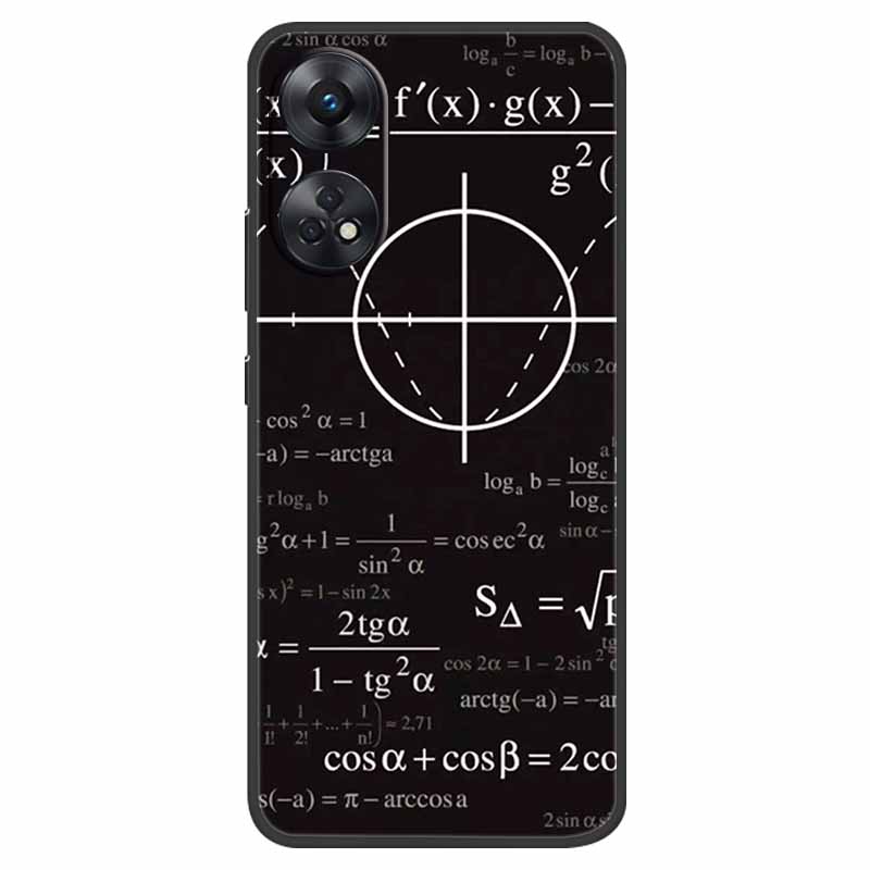 Case For Oppo Reno 8T Cover Black Silicone Soft Phone Back Cases for Oppo Reno8 T 4G Fundas Reno8T CPH2481 6.43" Lovely Fundas