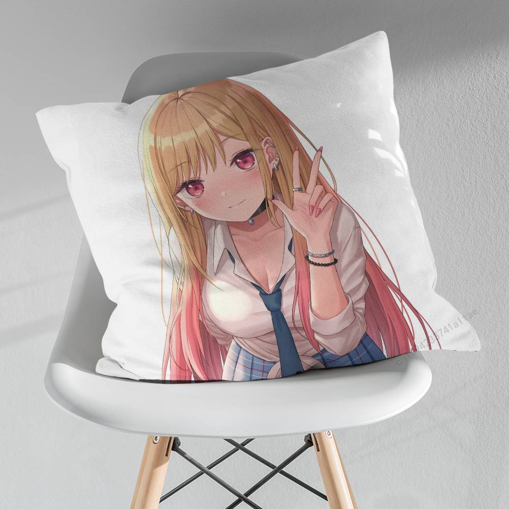 KKitagawa MMarin Cute pillow over living room sofa cushion cover home decoration bedroom room bed pillow cover