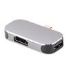 USB C Dock 3 in 1 Type C Male to HD Multimedia Interface USB A Type C Female Docking Station for Windows for Android