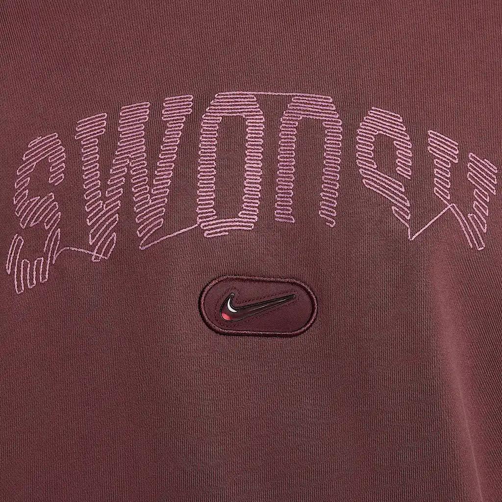 Nike Solo Swoosh Sweatshirt Men's Bright Burgundy Red HJ2230-652