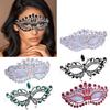 Rhinestones Masquerade Mask Eye Mask with Rhinestones Decoration For Women Halloween Costume Accessory