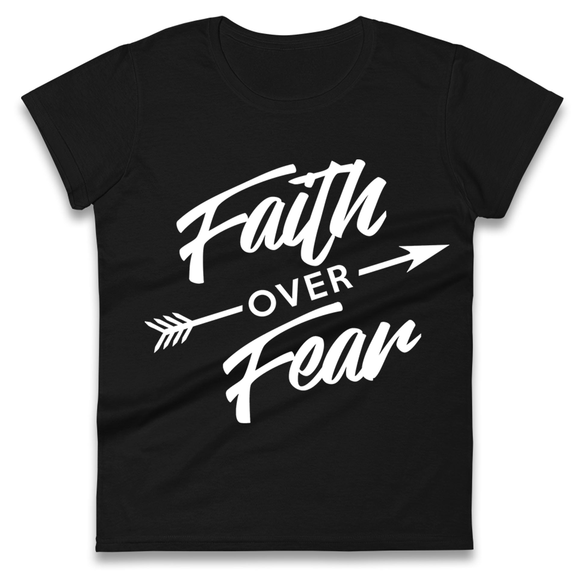 Faith Over Fear Womens Tee Top Mens TSHIRT M