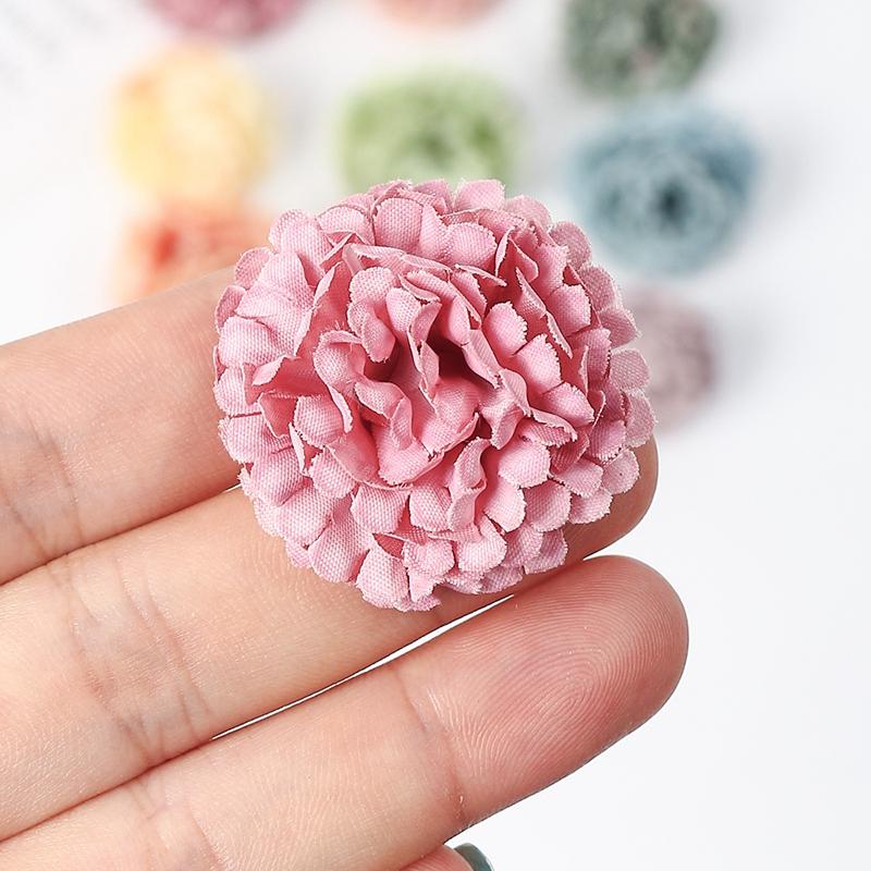 10/20Pcs Artificial Hydrangea Flowers 3cm Silk Fake Flower For Home Decor Garden DIY Bride Wedding Decoration Wreath Accessories