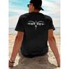 Men'S Meditation T-Shirt | Dark Back Eye Design, Moisture-Wicking Breathable Fabric, Crew Neck, Regular Fit, Nontransparent Material, Short Sleeve,