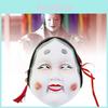 Handmade Japanese Noh Mask Beautifully Crafted For Performances And Cosplay 17.5x22x7cm