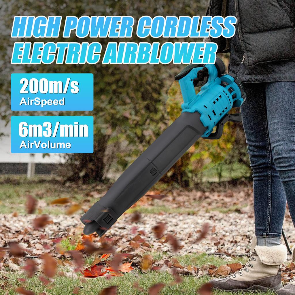 Rechargeable Brushed Leaves Sweeper Dust Collector High Power Cordless Electric AirBlower
