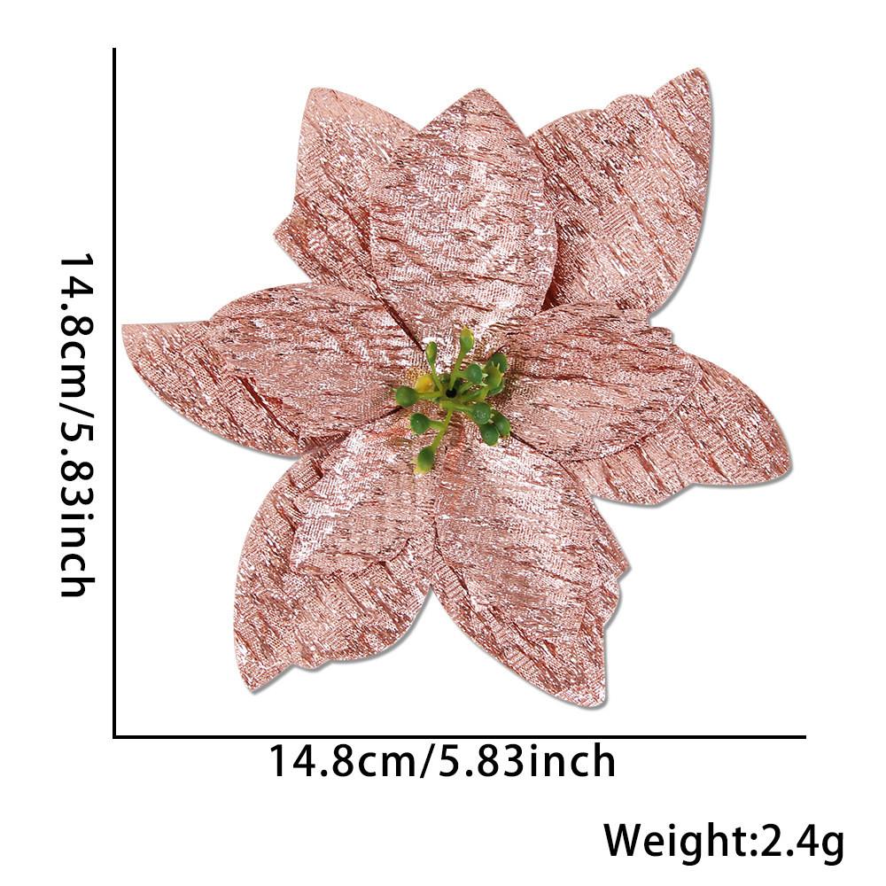 

Цветок Потрясающее Рождественское Украшение Венок С Роскошной Двуслойной Тканью Для Праздничного Домашнего Стиля Rose Gold