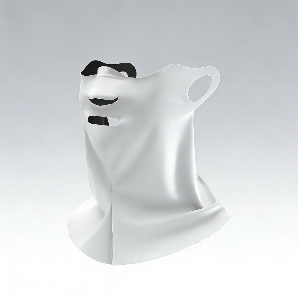 Polyester Face Sun Protection Elastic Breathable Sunshade Mask Daily Neck Sunscreen Mask  Summer