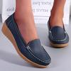 Women Shoes Soft Leather Shoes with Heels Loafers Black Flat Shoes Women's Moccasins Casual Flats Female Footwear