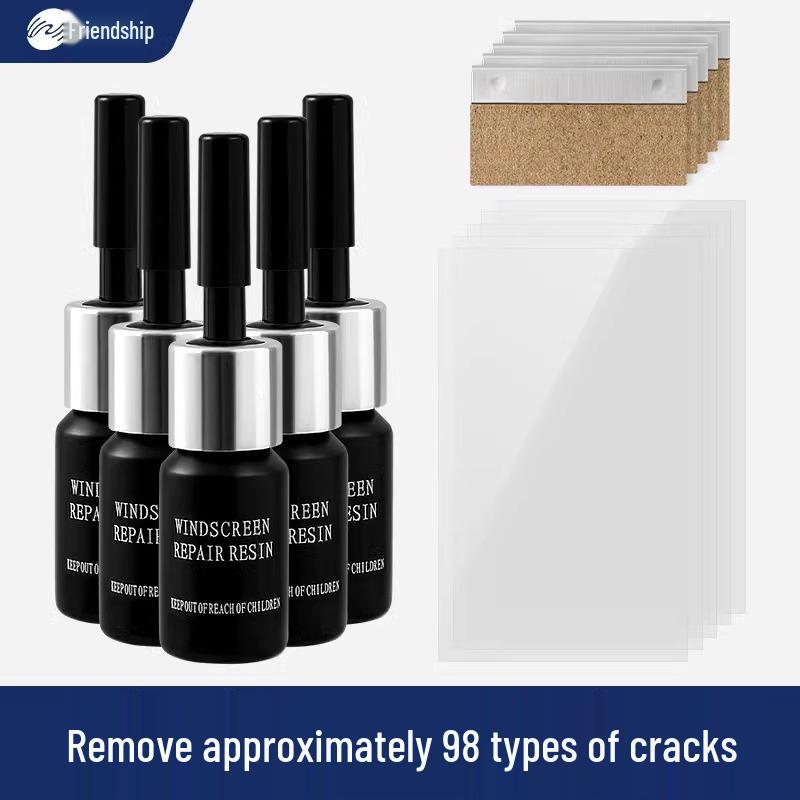 Glass Liquid Repair Glue for Windshield, Window, Mirror & Fish Tank Cracks