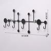 Metal 5/6 Hooks Rack Wall Mounted Towel Clothing Hanging Stand Door Hook  Entryway Kitchen Utensil
