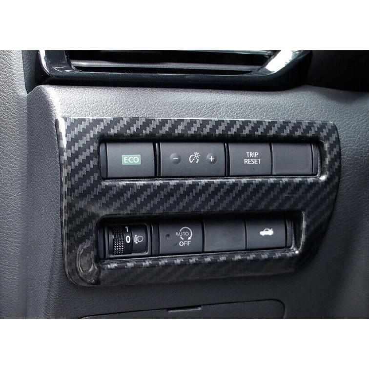 carbon fiber headlight adjustment frame cover For Nissan Sylphy Sentra -