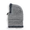 Winter cold weather gear: zip-up neck warmer, hat, hood warmer, and mask