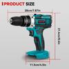 ONEVAN Electric Impact Drill 25+3 Torque 500W Cordless Electric Screwdriver Woodworking Power Tool For Makita 18V Battery Pin