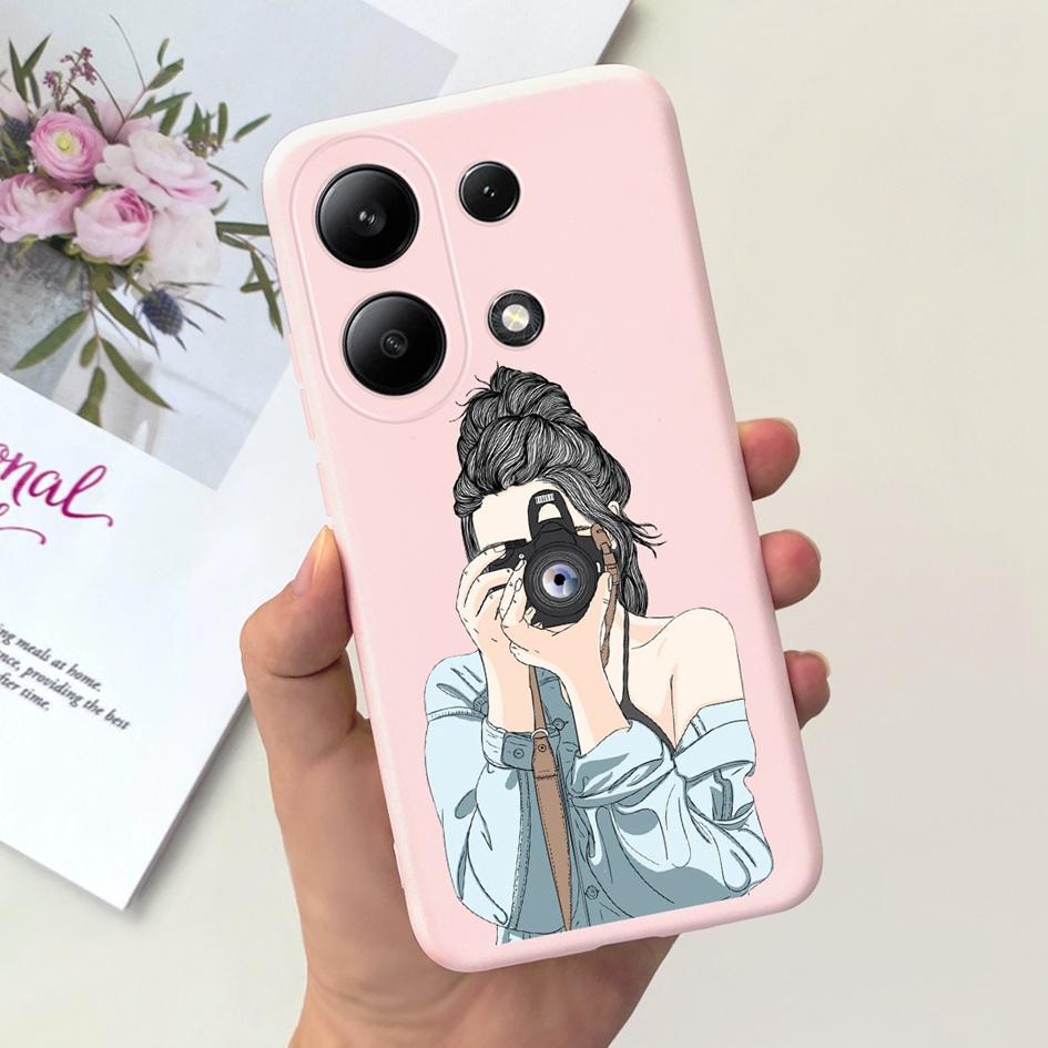 For Xiaomi Redmi Note 13 Pro Plus 5G Case Fashion Girls Love Heart Fundas Soft Silicone Cover For Redmi Note 13 Pro 4G 5G Bumper