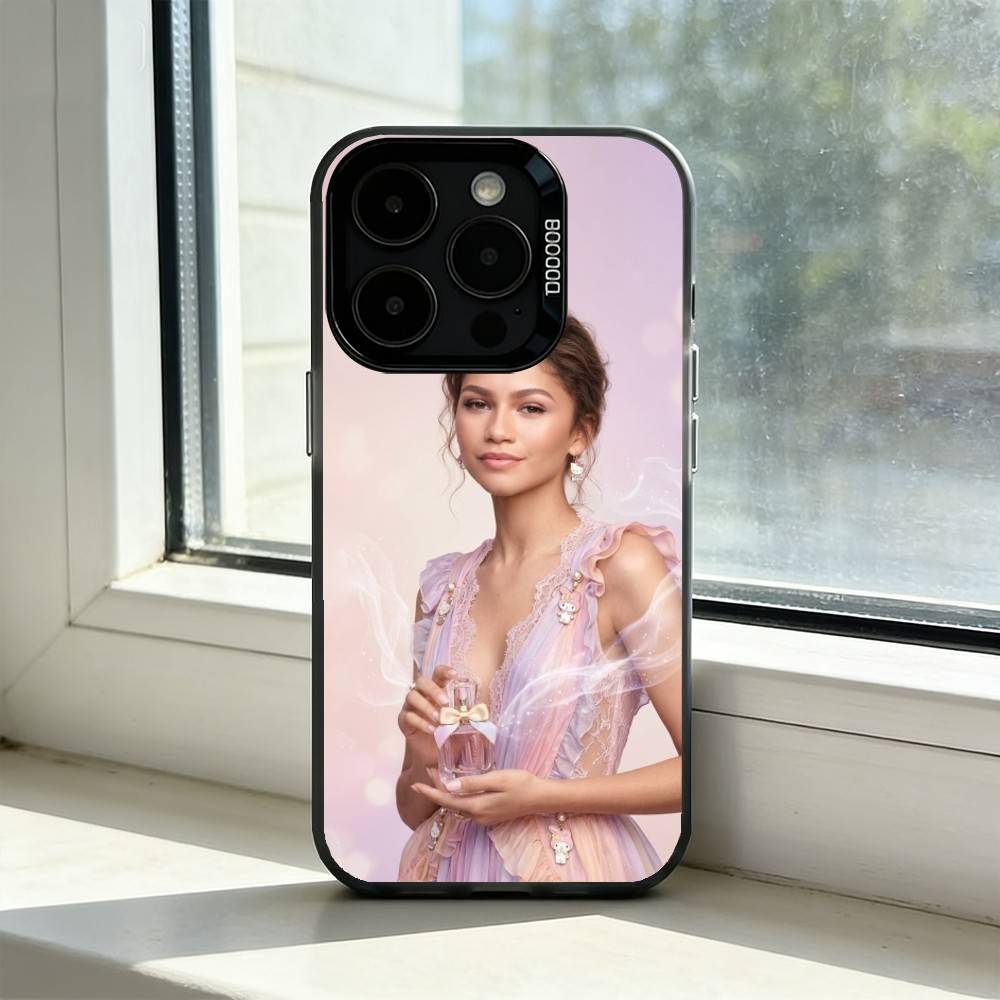 Natalie Portman A-Actor Phone Case For iPhone 17,16,15,14,13,12,11 Plus,Pro Max,XS,Colored Silver Plated Inside Cover