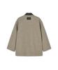 Outshell Twill Wool Half Coat Oatmeal