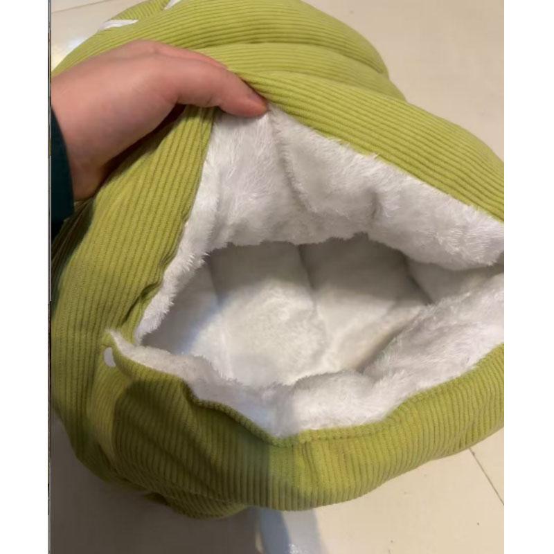 Warm Thick Winter Plush Cat Bed Soft Comfortable Pet House Sleeping Cave for Kittens And Cats Cozy Cave Style