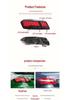 09-15 Mercedes-Benz E-Class W212 Dragon Scale LED Taillight Assembly with Sequential Turn Signal