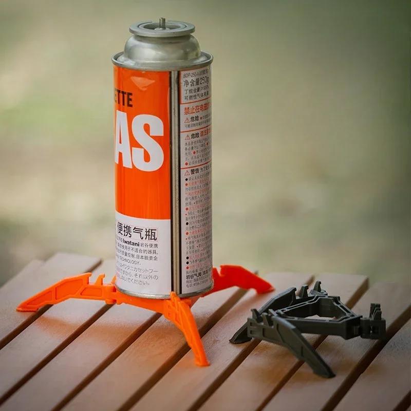 Gas holder foldable outdoor gas holder camping stove bottle holder universal tripod foldable gas holder 4