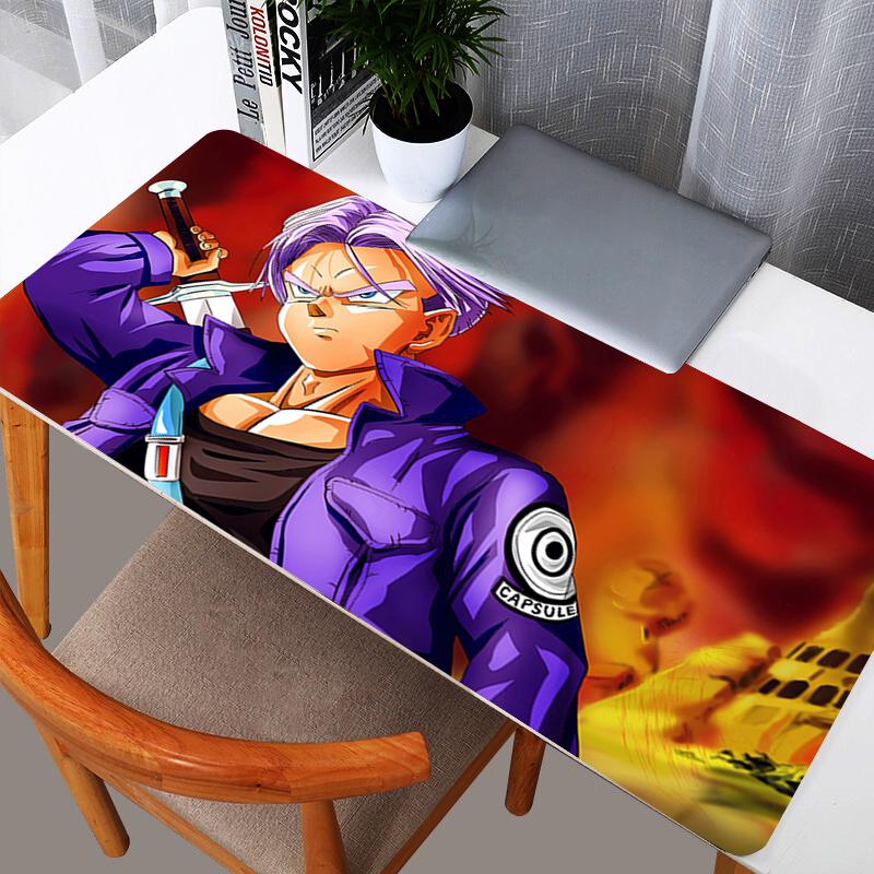 DBZ Dragon Ball Trunks Mouse Pad Large XXL PC Desk Mat Gamer Office Carpet Keyboard Table Gaming Accessories Mousepad