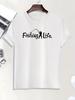Fishing Life Print T Shirt, Tees For Men, Casual Short Sleeve T-shirt For Summer