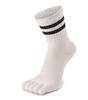 WIOIW Women's Five-Toe Socks, Sports Socks, Cotton, Durable, Perfect for Running, Commuting, and School, 3 Pairs