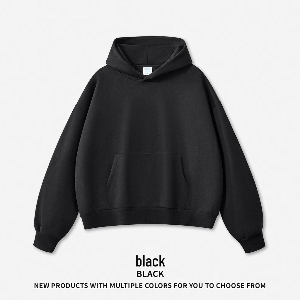 RS Men's American Style Fleece Hoodie | 500G Heavyweight Light Brushed Hooded Sweatshirt