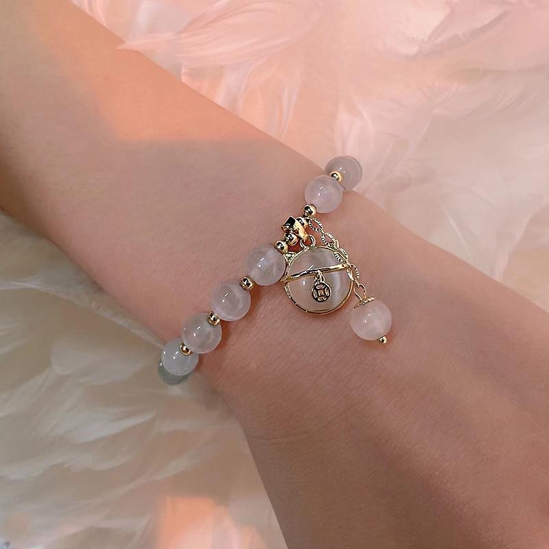 Bransoletka z koralikami, modna, luksusowa biżuteria dla kobiet, wykwintne akcesoria YSL