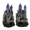 Aquarium Castle Decoration Simulated Resin Hideout Cave Fish Tank House Ornament for Freshwater Saltwater