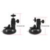 HD-004a B Halterung Silber Schwarz Aluminiumlegierung Fahrzeughalterung Vakuumsauger Starker Saugständer(Schwarz )