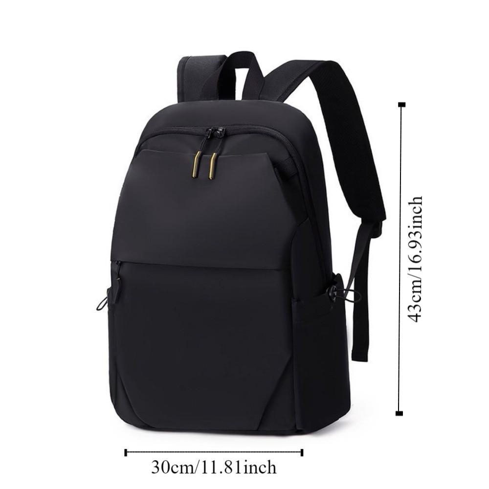 Large Capacity Men Backpack Solid Color Oxford Cloth Backpack Fashion Student Backpack  Travel