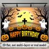 Party Backdrop Halloween Flat Banners Pumpkin Ghost Cross Graveyard Celebrations Wedding Event Photo Background Front Door Decor