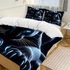3-piece Black Panther Print Duvet Cover/Bedding Set - Soft Polyester (1 Duvet Cover + 2 Pillowcases) Bedroom Decoration