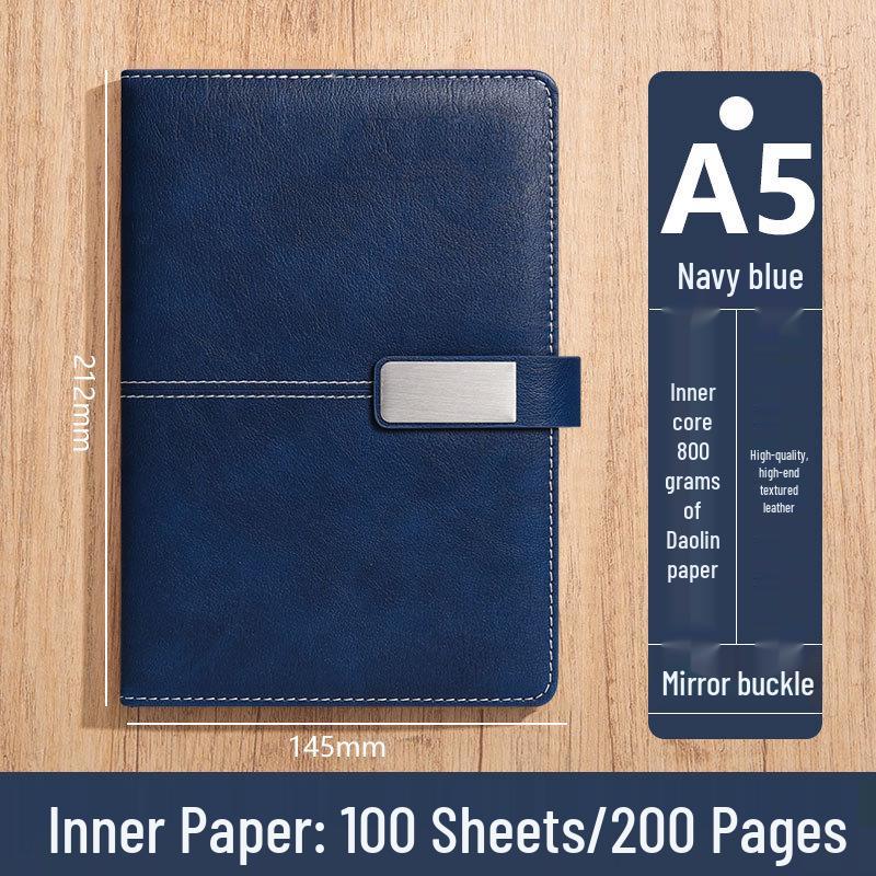 Custom Logo A5 High-End Office Notebook with Premium Cover and Inner Pages