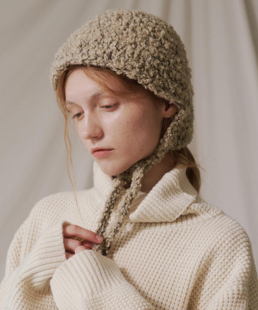 Miseutikotita Soft String Crochet Hat - Beige