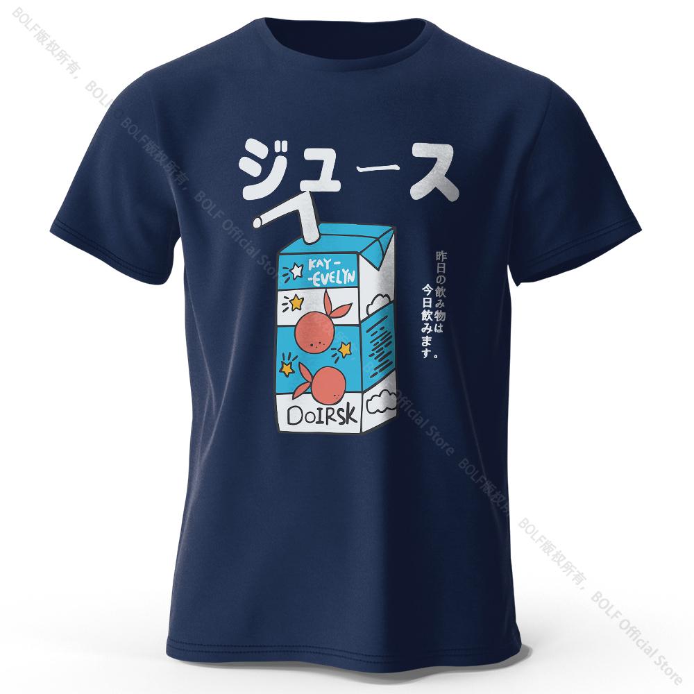 Japanese Soda Pop Anime Printed 100% Cotton T-Shirt, Ultra Soft Round Neck Short Sleeve Tee for Men & Women