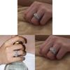 Light Luxury Pearl Geometric Adjustable Ring For Women And Men Jewelry Accessory