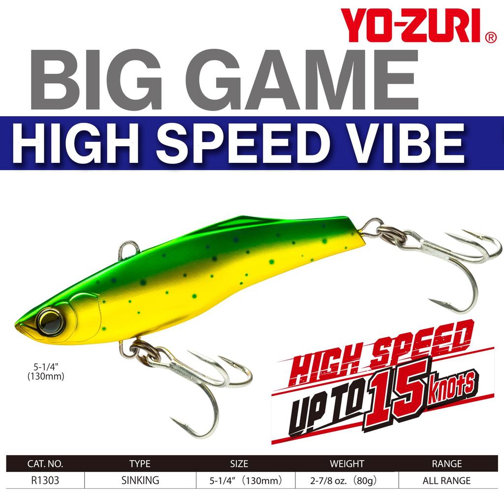 Saltwater Lure High Speed Vibe 130mm Mackerel YO-ZURI Color