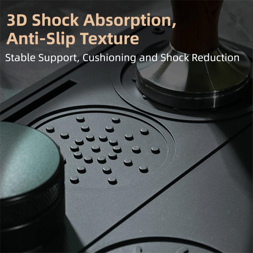 Heat Resistant Coffee Tamping Mat Non-Slip Coffee Barista Tools Silicone Coffee Mat  Coffeeware